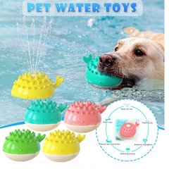 Electric Water Floating Swimming Water Spray Dog Toy